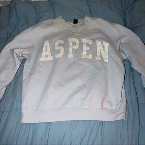 wild fable Aspen Crewneck Sweater - Light Blue & White